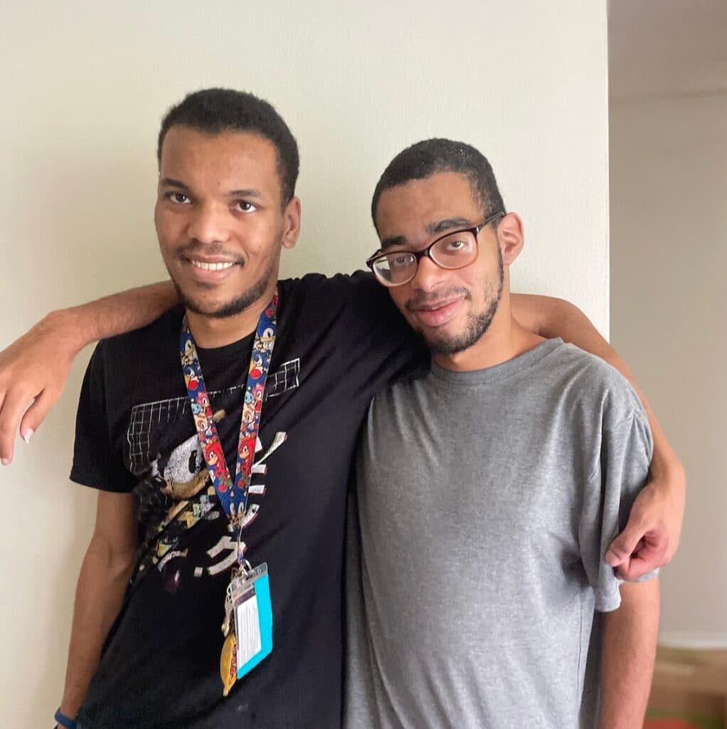 Rafael and his roommate living independently together