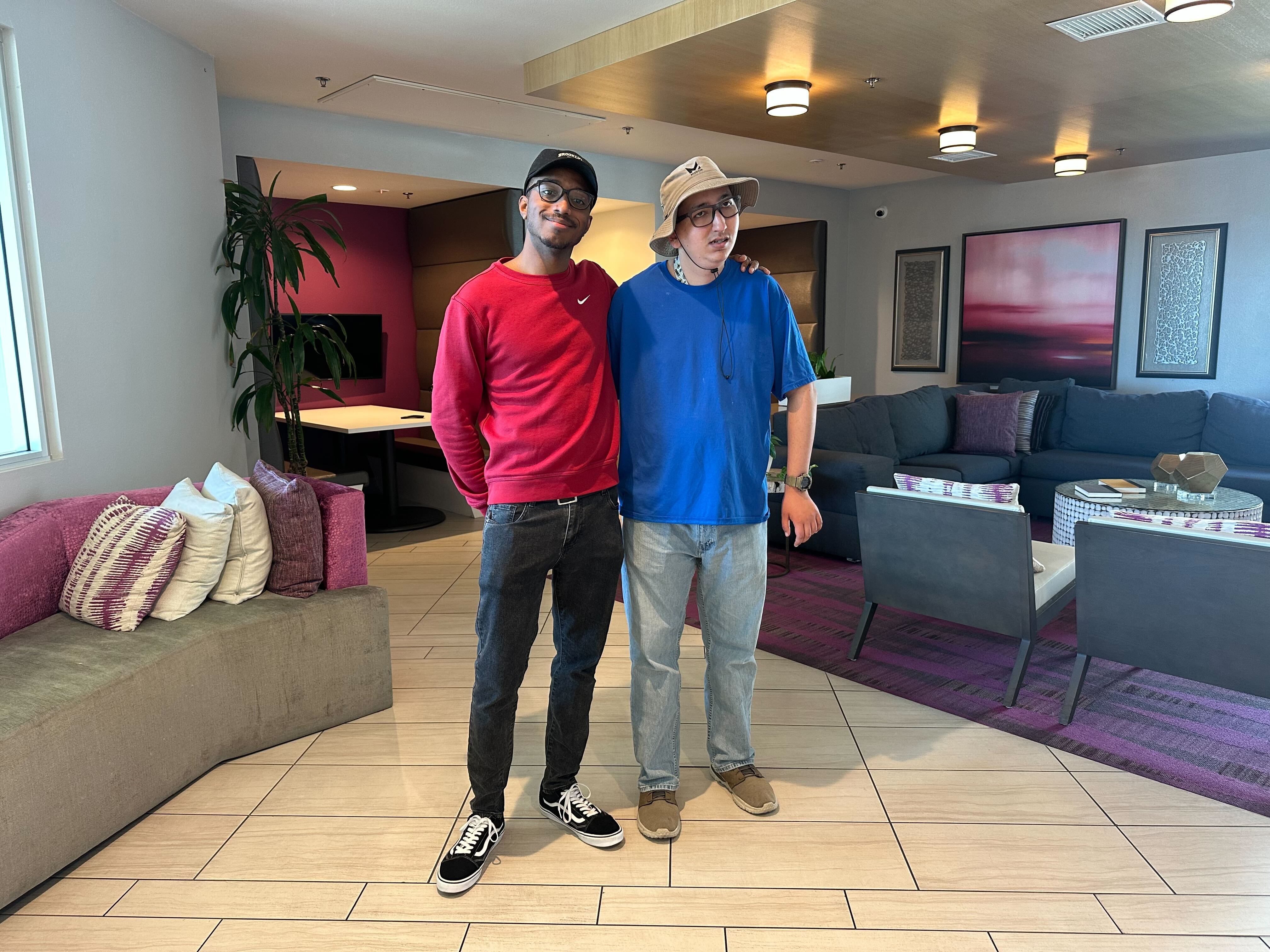 Jake and Devin at home